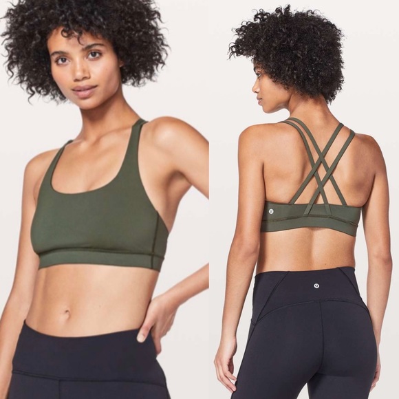 lululemon athletica Other - Authentic Lululemon Camo Green Energy Sports Bra size 4